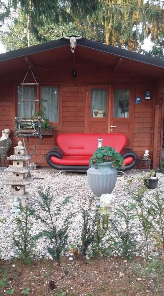 Chalet Op Een Rustig Park In De Natuur Putten Exteriör bild