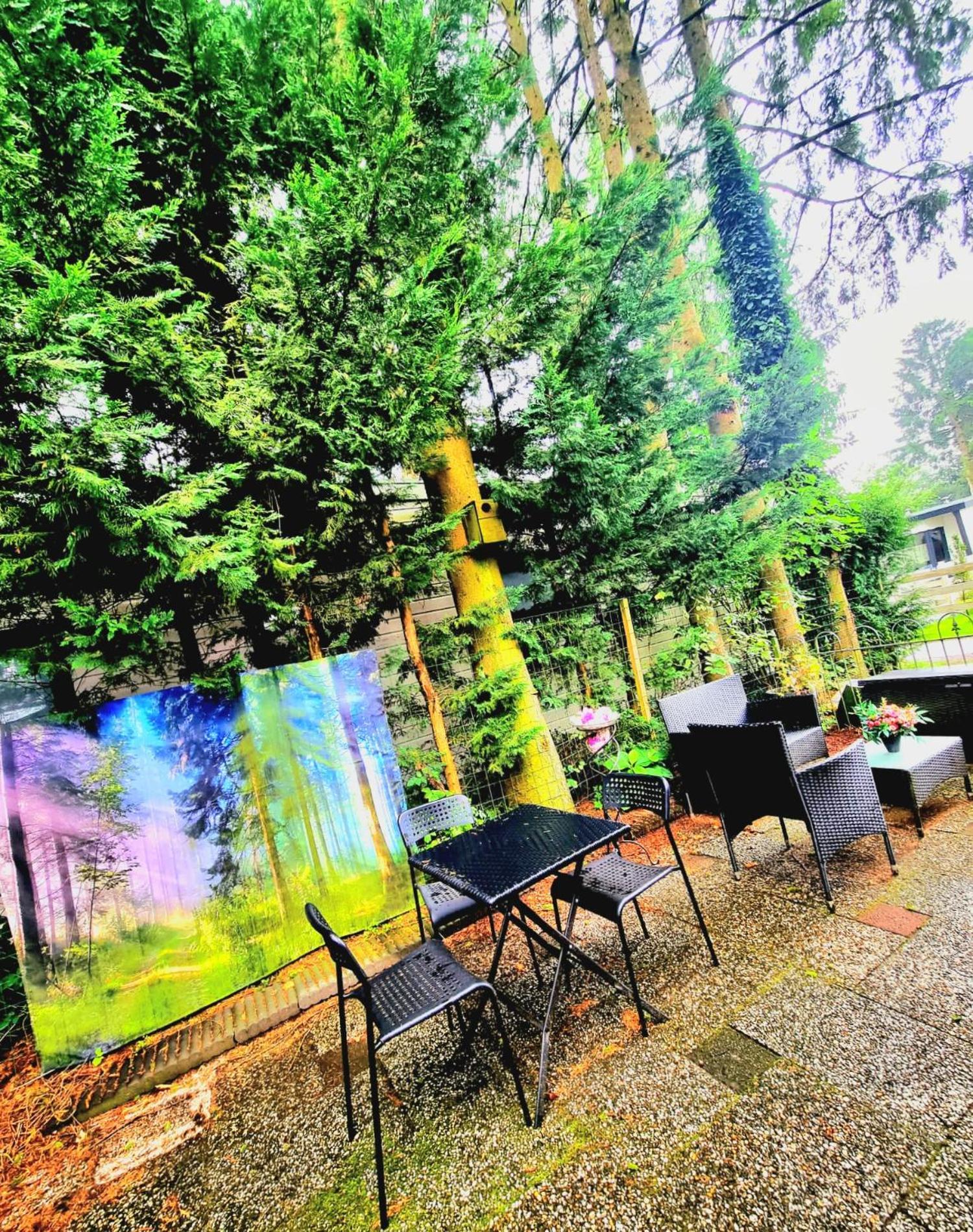 Chalet Op Een Rustig Park In De Natuur Putten Exteriör bild