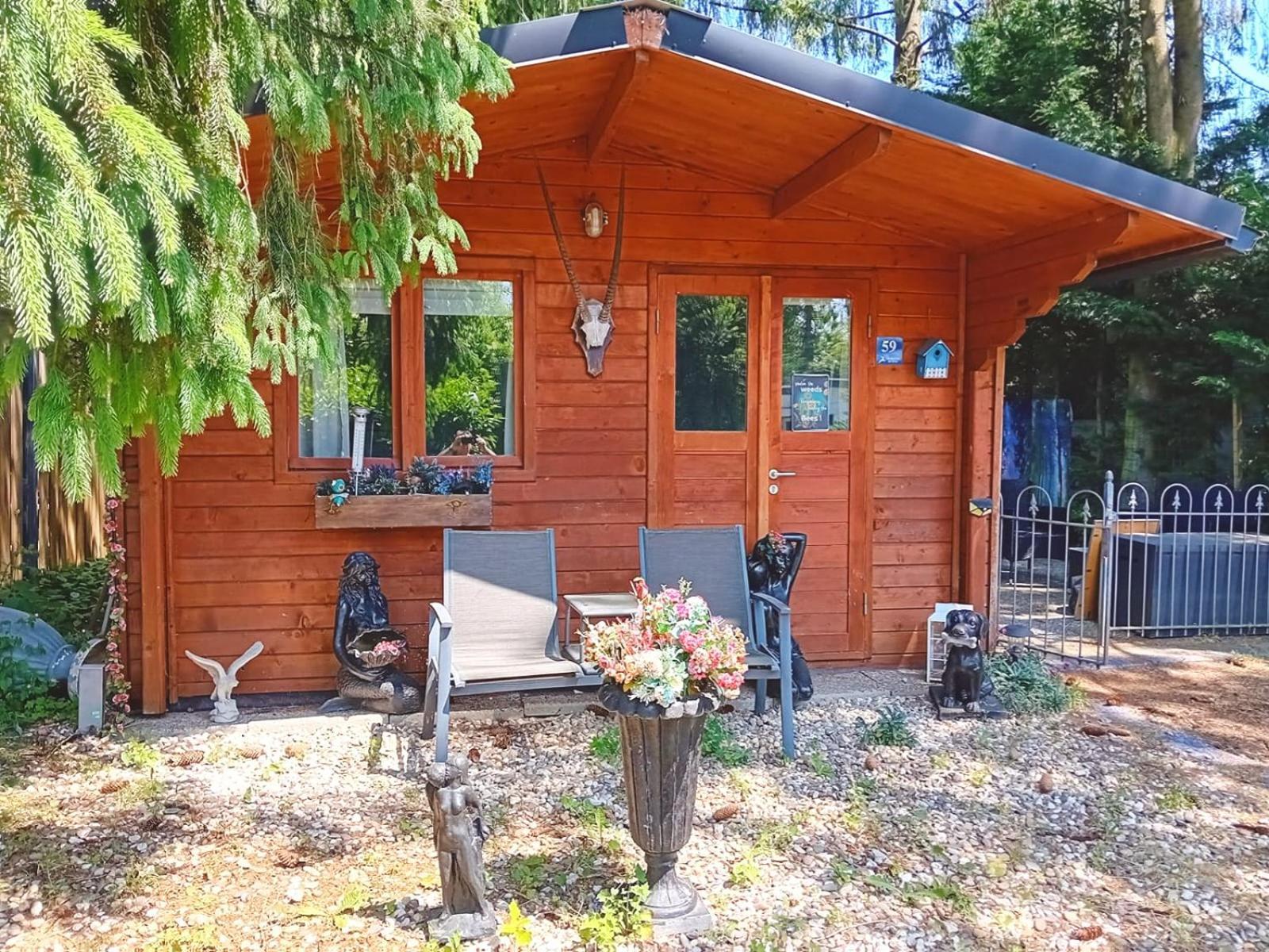 Chalet Op Een Rustig Park In De Natuur Putten Exteriör bild